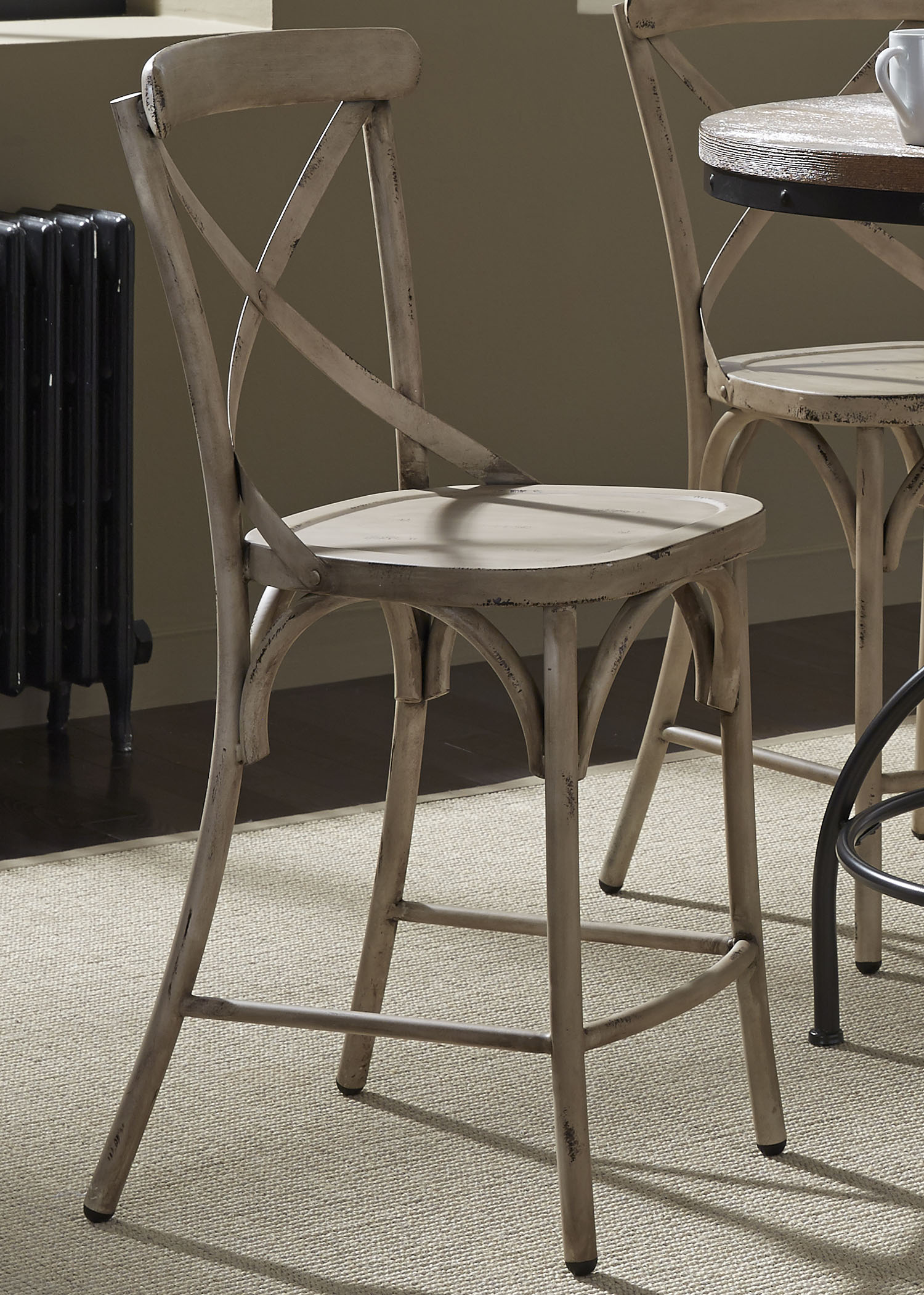 Vendor 5349 Vintage Dining Series 179B300524W XBack Counter Chair Becker Furniture World